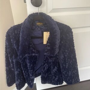 Jayley Navy Teddy Jacket